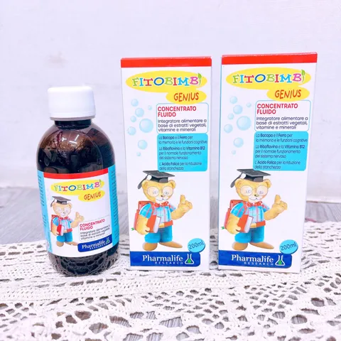 Siro Fitobimbi Genius 200ml - Hỗ Trợ Phát Triển Trí Não, Tăng Cường Trí Nhớ và Khả Năng Tập Trung Cho Trẻ Em