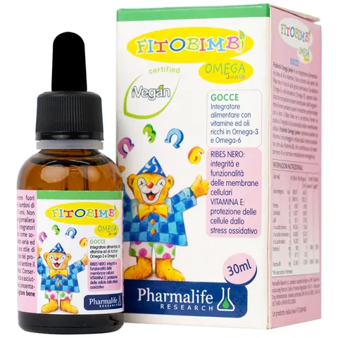 Siro Fitobimbi Omega Junior - Hỗ Trợ Phát Triển Não Bộ và Thị Lực Cho Bé - Omega-3, Omega-6 Từ Thực Vật, Dạng Nhỏ Giọt 30ml