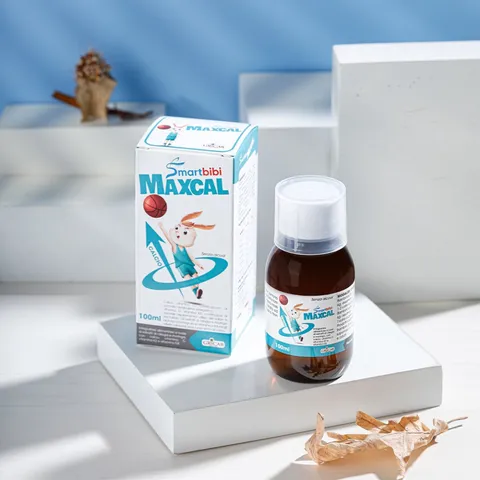 Siro Smartbibi Maxcal 100ml - Bổ sung Canxi, Vitamin D3, K2 cho trẻ em hỗ trợ phát triển xương và răng chắc khỏe
