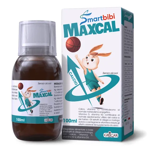 Siro Smartbibi Maxcal 100ml - Bổ sung Canxi, Vitamin D3, K2 cho trẻ em hỗ trợ phát triển xương và răng chắc khỏe