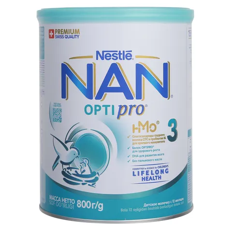 Sữa Công Thức Optipro Nestle Nan Nga Số 3 - Dinh Dưỡng Cho Trẻ Từ 1 Tuổi - 800g, Hỗ Trợ Phát Triển Thể Chất Và Trí Não