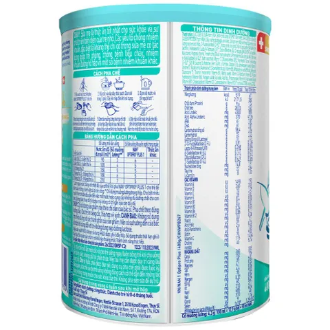 Sữa Nan Việt Optipro Plus 1 Nestle - Sữa công thức dinh dưỡng cho trẻ từ 0 - 6 tháng tuổi, hỗ trợ đề kháng và tiêu hóa tốt