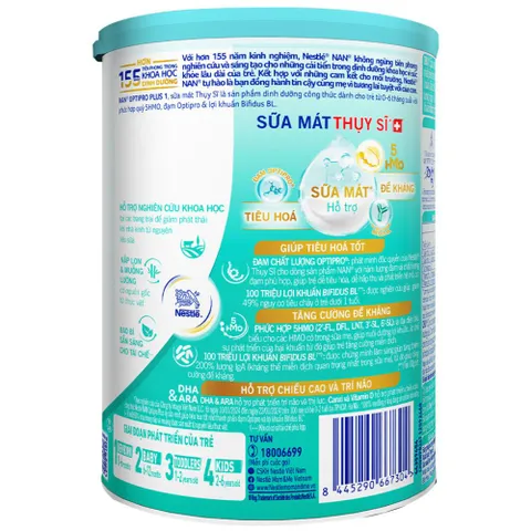 Sữa Nan Việt Optipro Plus 1 Nestle - Sữa công thức dinh dưỡng cho trẻ từ 0 - 6 tháng tuổi, hỗ trợ đề kháng và tiêu hóa tốt