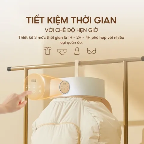Tủ Sấy Quần Áo Gấp Gọn Lebenlang LBL6268 - Công Suất 600W, Tiết Kiệm Diện Tích, Sấy Khô Nhanh, Giữ Phom, Diệt Khuẩn UV