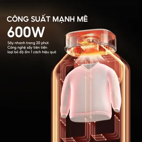 Tủ Sấy Quần Áo Gấp Gọn Lebenlang LBL6268 - Công Suất 600W, Tiết Kiệm Diện Tích, Sấy Khô Nhanh, Giữ Phom, Diệt Khuẩn UV