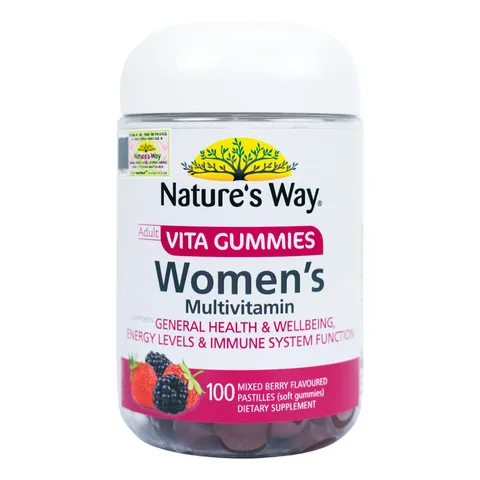 Vitamin Tổng Hợp Cho Nữ Nature's Way Adult Vita Gummies - Bổ Sung Vitamin, Tăng Cường Sức Khỏe, Tốt Cho Xương, Da, Tóc - 100 Viên