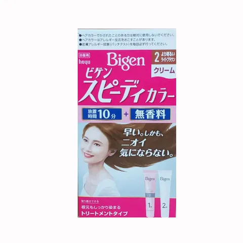 Kem Nhuộm Tóc Bigen Speedy Color Milky 80g - Phủ Bạc Hoàn Hảo, Chiết Xuất Thảo Mộc, Dễ Sử Dụng Tại Nhà cho Tóc Mềm Mượt