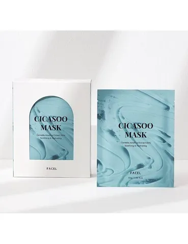 Mặt Nạ Cicasoo Hàn Quốc Phục Hồi Làm Dịu Da Nhạy Cảm - Chiết Xuất Rau Má Giảm Đỏ, Cấp Ẩm Sâu, Tái Tạo Da Khỏe Mạnh