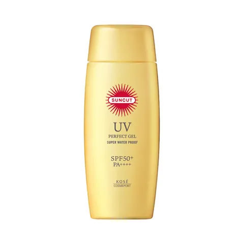 Kem Chống Nắng Kose Perfect Gel Suncut SPF50+ - Chống Nước, Bảo Vệ Da UV, Phù Hợp Đi Biển & Thể Thao Ngoài Trời 100g
