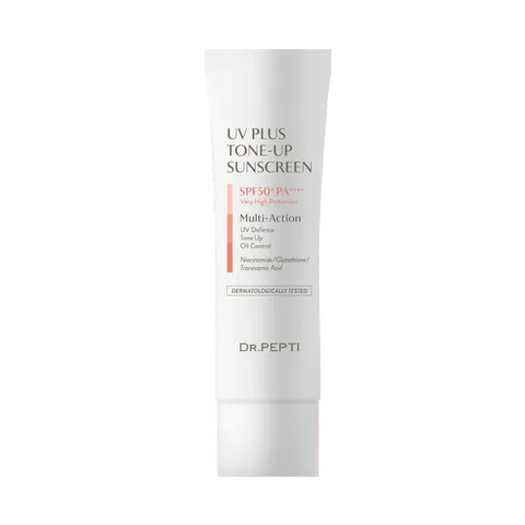 Kem Chống Nắng Nâng Tone Dr.Pepti UV Plus SPF 50+ PA++++ - Bảo Vệ Da, Lớp Nền Sáng Mịn Tự Nhiên, Thích Hợp Cho Mọi Loại Da