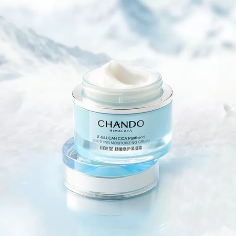 Kem Dưỡng Ẩm Phục Hồi Chando Himalaya Soothing Moisturizing Cream - Dành Cho Da Nhạy Cảm, Cấp Ẩm Sâu, Khỏe Mạnh, 55g