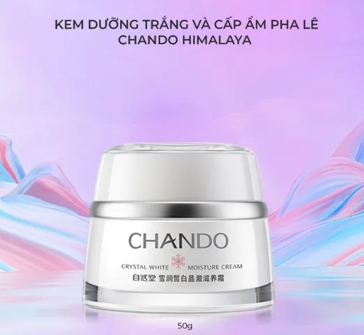 Kem Dưỡng Trắng Da Chando Himalaya Crystal White Moisture Cream 50g - Dưỡng Ẩm, Làm Đều Màu Da, Kiểm Soát Hắc Sắc Tố