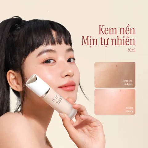 Kem Nền Chando Himalaya Long-Lasting Matte Foundation - Kiềm Dầu, Che Phủ Tốt, Lớp Nền Tự Nhiên, Thích Hợp Da Dầu 30ml