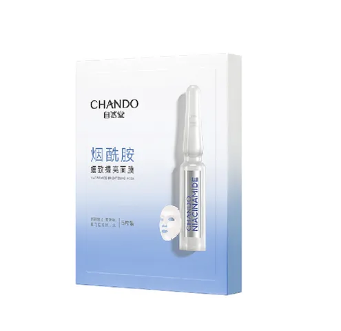 Mặt Nạ Dưỡng Trắng Chando Himalaya Niacinamide - Mặt Nạ Giấy Cấp Ẩm & Làm Sáng Da Chuyên Sâu, Hỗ Trợ Da Xỉn Màu, 5 Miếng