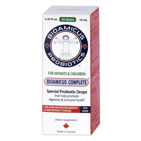 Men Vi Sinh BioAmicus Complete 10 Chủng - Hỗ Trợ Tiêu Hóa và Miễn Dịch Cho Trẻ, Dạng Nhỏ Giọt Tiện Lợi 10ml
