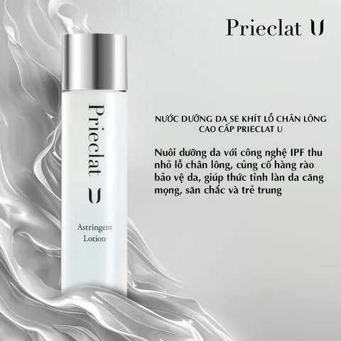 Nước Dưỡng Da Prieclat U Nhật Bản - Toner Se Khít Lỗ Chân Lông, Cân Bằng Độ Ẩm, Dưỡng Ẩm Da Mịn Màng, 120ml
