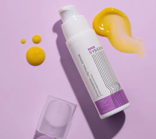 Serum Dưỡng Da Dầu Mụn Skin Synergy Niacinamide 5% + Retinaldehyde 0.05% - Kiểm Soát Bã Nhờn & Ngừa Mụn 30ml