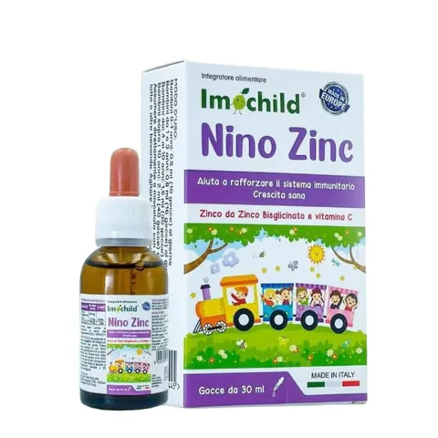 Siro Imochild Nino Zinc - Bổ Sung Kẽm Hữu Cơ & Vitamin C Cho Trẻ, Tăng Cường Đề Kháng, Dễ Uống, Vị Ngon 30ml