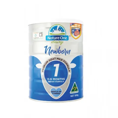 Sữa dê Nature One Dairy Goat 1 cho bé từ 0-6 tháng - Dinh dưỡng tự nhiên, hỗ trợ tiêu hóa và tăng cường miễn dịch, 800g