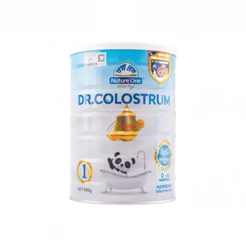 Sữa Dr.Colostrum 1 cho trẻ sơ sinh 0-6 tháng - Dinh dưỡng vượt trội, giàu kháng thể IgG, 800g, sản phẩm an toàn và chất lượng cao