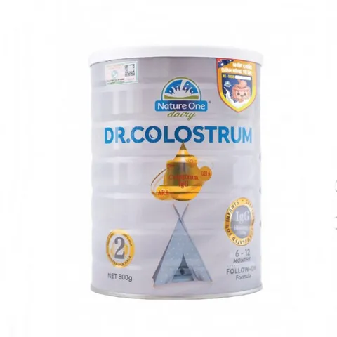 Sữa Dr.Colostrum Nature One Dairy số 2 (800g) - Công Thức Dinh Dưỡng Chuyên Biệt Cho Trẻ Từ 6-12 Tháng, Hỗ Trợ Phát Triển Toàn Diện