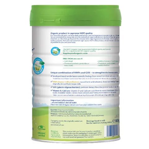 Sữa Công Thức Hữu Cơ HiPP 4 Combiotic HMP 800g Dành Cho Trẻ Trên 3 Tuổi - Tăng Cường Kháng Miễn Dịch và Phát Triển Chiều Cao