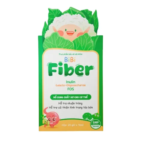 Tinh Chất Bibi Fiber E&S Bổ Sung Chất Xơ Tự Nhiên Hỗ Trợ Nhuận Tràng - Hộp 20 Gói 10ml, Giải Quyết Tình Trạng Táo Bón