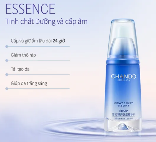 Tinh Chất Dưỡng Da Chando Himalaya Snowy Region Essence 40ml - Giúp Phục Hồi Làn Da, Giảm Thô Ráp, Tăng Cường Độ Sáng Tự Nhiên