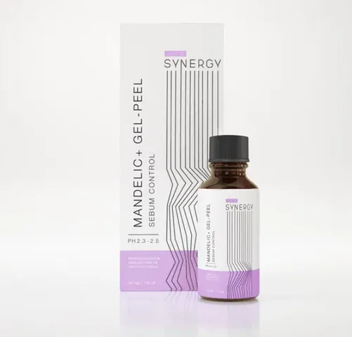 Tinh Chất Peel Da Skin Synergy Mandelic Gel Peel 30ml - 40% Axit Mandelic, Giúp Cải Thiện Da Dầu, Mụn, Sáng Mịn, Thoáng Lỗ Chân Lông