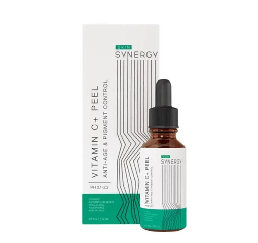 Tinh Chất Peel Tái Tạo Da Skin Synergy Vitamin C+ Peel 30ml - Giúp Làm Mờ Vết Thâm, Tăng Cường Độ Đàn Hồi, Phù Hợp Da Nhạy Cảm