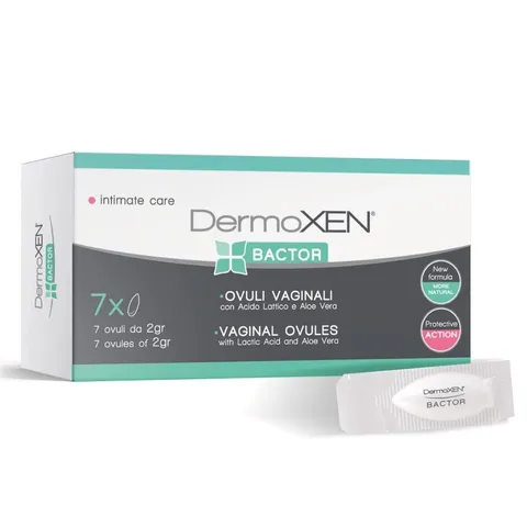 Viên Đặt Vùng Kín Dermoxen Bactor - Hỗ Trợ Tái Tạo Niêm Mạc, Cân Bằng pH, Duy Trì Môi Trường Sạch Khỏe Cho Phụ Nữ