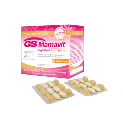 Viên uống bổ sung DHA cho bà bầu GS Mamavit Prefolin DHA - Hỗ trợ sức khỏe thai kỳ với 23 Vitamin và khoáng chất thiết yếu