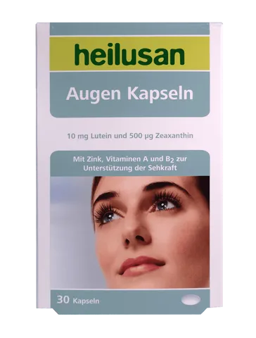 Viên uống hỗ trợ thị lực Heilusan Augen Kapseln - Bổ mắt chống oxy hóa, cải thiện thị lực, 30 viên nhập khẩu