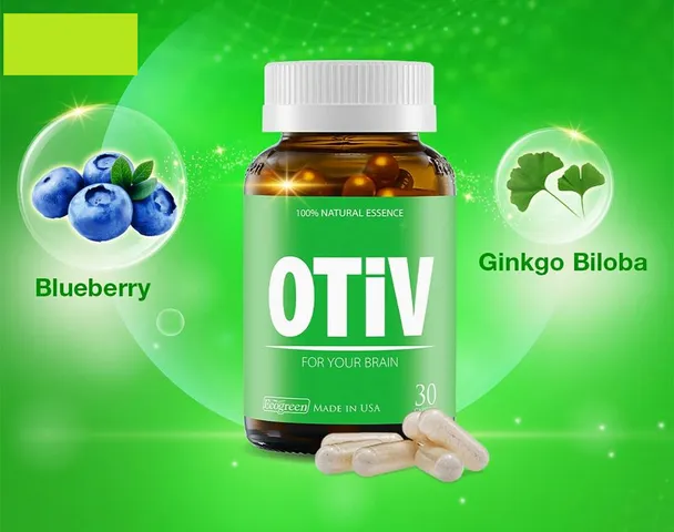 Viên Uống Hỗ Trợ Não Bộ Otiv - Tăng Cường Trí Nhớ Từ Blueberry và Ginkgo Biloba - Sản Phẩm Từ Mỹ, 30 Viên