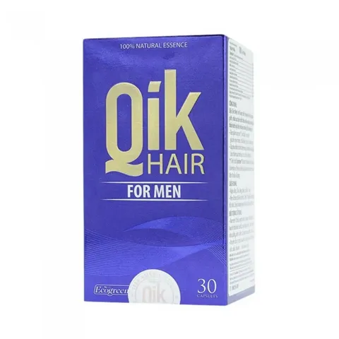 Viên uống Qik Hair For Men - Hỗ trợ giảm rụng tóc, hói đầu cho nam giới, chứa tinh chất thiên nhiên, tăng trưởng tóc chắc khỏe