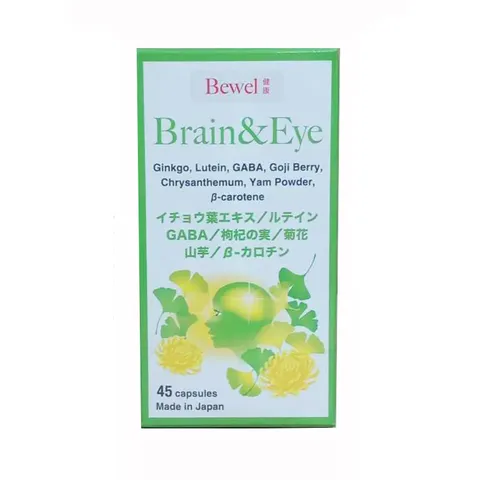 Viên uống bổ não và mắt Waki Bewel Brain & Eye - Hỗ trợ tăng cường sức khỏe não bộ và thị lực, 45 viên Nhật Bản