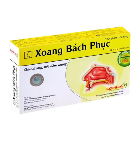 Viên Uống Xoang Bách Phục LOHHA - Hỗ Trợ Tăng Cường Sức Đề Kháng và Giảm Dị Ứng, Thành Phần Tự Nhiên, Hộp 20 Viên