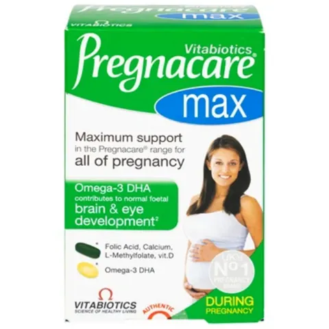 Viên Vitamin Bà Bầu Pregnacare Max Omega 3 DHA Vitabiotics - Bổ Sung Dinh Dưỡng Tốt Nhất Cho Mẹ và Thai Nhi, Hộp 84 Viên