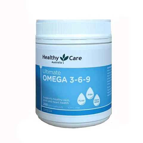 (Hàng Chính Hãng- Đủ VAT) Viên Uống Omega 3-6-9 Healthy Care Ultimate Hộp 200 Viên - Hỗ Trợ Tim Mạch, Sức Khỏe Xương Khớp và Làm Đẹp Da