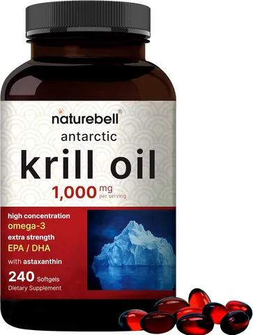 Viên Uống Dầu Nhuyễn Thể Nam Cực NatureBell Antarctic Krill Oil 1000mg - Hỗ Trợ Tim Mạch, Thị Lực, Sức Khỏe Tổng Thể