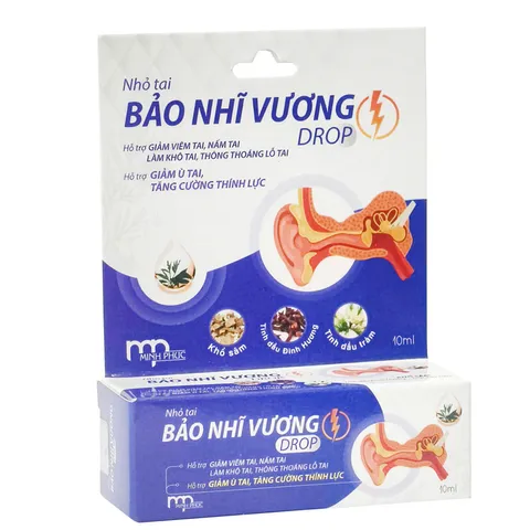 Dầu Nhỏ Tai Bảo Nhĩ Vương Drop 10ml - Hỗ Trợ Giảm Viêm, Nấm, Cải Thiện Nghe Rõ Và Thông Thoáng Lỗ Tai