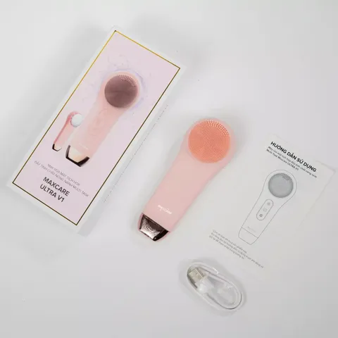 Máy Rửa Mặt Đẩy Tinh Chất Multi-Task Maxcare Ultra V1 - Thiết Bị Chăm Sóc Da Đa Năng, Dưỡng Da Hiệu Quả Tại Nhà, Dễ Dàng Sử Dụng