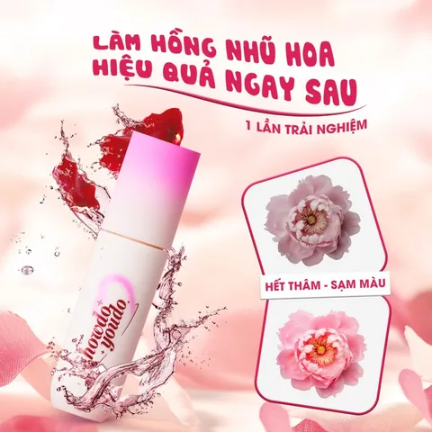 Son Tint Dưỡng Hồng Môi & Nhũ Hoa How Do You Do Hàn Quốc - Chiết Xuất Tự Nhiên, Thoa Mềm Mại, Phù Hợp Với Mọi Loại Da