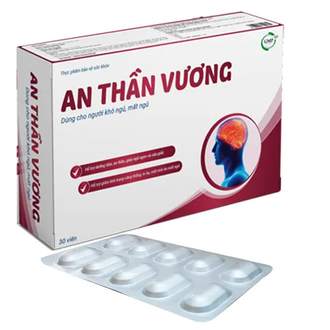 Viên An Thần Vương - Hỗ Trợ Giấc Ngủ Từ 8 Loại Thảo Mộc Thiên Nhiên, Giúp Ngủ Sâu và An Thần - Hộp 30 Viên