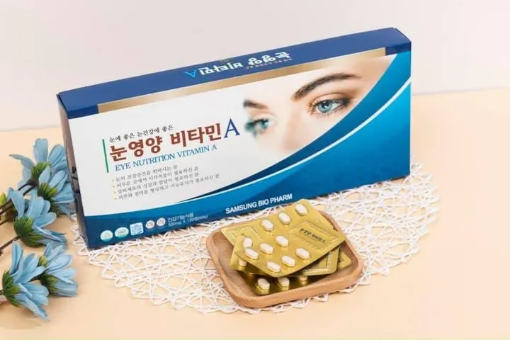 Viên Uống Hỗ Trợ Thị Lực SAMSUNG BIO PHARM Eye Nutrition Vitamin A - Bổ Sung Vitamin A, C, B2 Cho Mắt Khỏe, Giảm Mỏi Mắt, 120 Viên