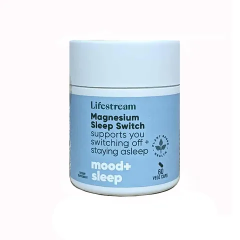 Viên Uống Hỗ Trợ Ngủ Ngon Lifestream Magnesium Sleep Switch - Giúp Giảm Căng Thẳng và Tăng Chất Lượng Giấc Ngủ Tự Nhiên