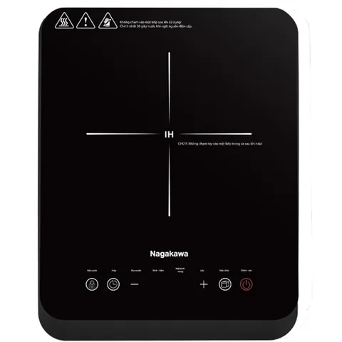 Bếp Điện Từ Nagakawa NIC6215 2500W - Nấu Nhanh Với 8 Chương Trình, Chế Độ Hẹn Giờ Thông Minh, Tặng Nồi Lẩu Inox 30cm