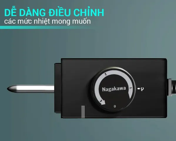 Bếp Nướng Điện Nagakawa NAG3103 1500W - Mặt Nướng Hợp Kim Nhôm Chống Dính Vân Đá, Tiện Lợi Và Bền Bỉ