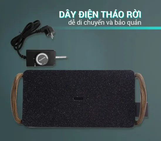 Bếp Nướng Điện Nagakawa NAG3103 1500W - Mặt Nướng Hợp Kim Nhôm Chống Dính Vân Đá, Tiện Lợi Và Bền Bỉ
