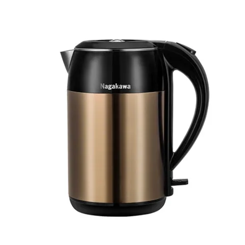 Ấm Đun Nước Siêu Tốc Nagakawa NAG0315 1.8 Lít - Công Suất 1800W, Thiết Kế Inox 304, Chống Cạn Nước, Đế Xoay 360 Độ, An Toàn Cho Gia Đình